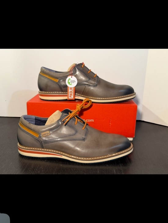 Pikolinos Avila M1T 4050 Leather Lace Up Shoes Dark Grey Mens EU 45/US 11-11.5M main image 13